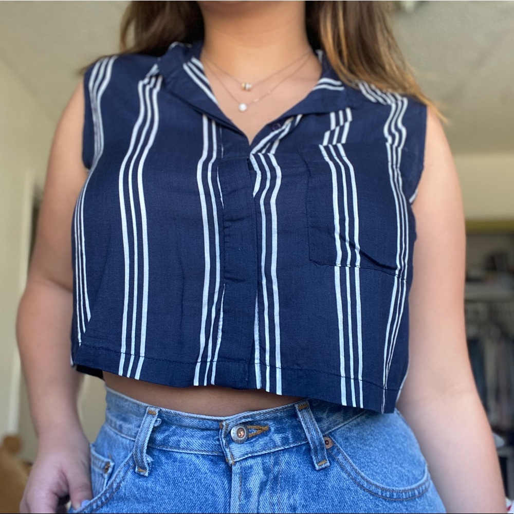 Cropped Dress Shirt